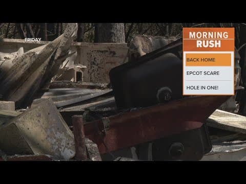 Firefighters work to contain a large fire outside of Houston