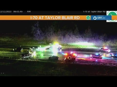 OSHP: 15 to 17 vehicles involved in Madison County crash on I-70