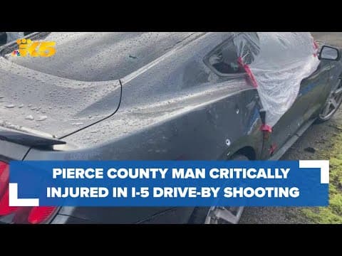 Pierce County man critically injured in drive-by shooting on I-5