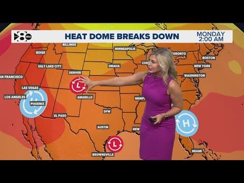 DFW Weather: Temperatures cool down, more rain is in the forecast