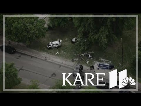 Police pursuit ends in north Minneapolis crash, multiple injuries