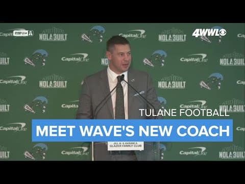 Tulane introduces Jon Sumrall as new head football coach