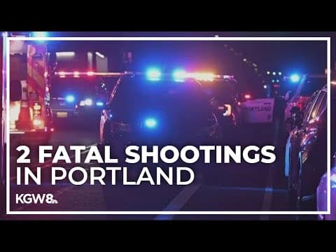 2 people killed in shootings in Portland over the weekend