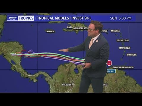 Wednesday night tropical update: The latest in Invest 91 and TD 12