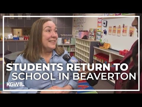 Principal of Beaverton elementary school talks about first day of school