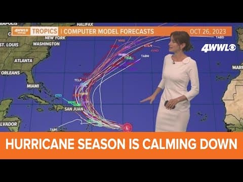 Wednesday noon tropical update: Hurricane season is calming down
