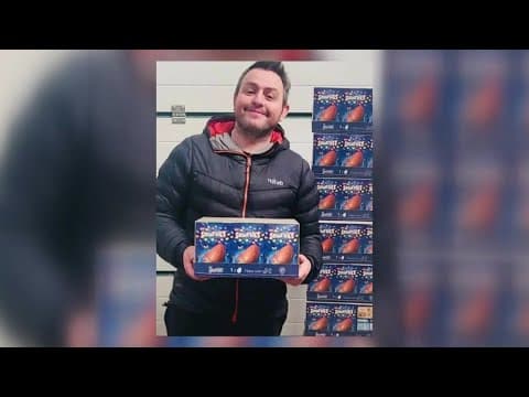 This man mistakenly ordered 720 chocolate Easter eggs. But he's turning his mistake into a positive