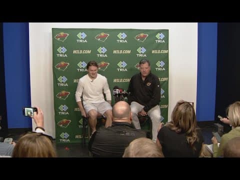 GM Billy Guerin and Kirill Kaprizov discuss 8-year, $136M deal