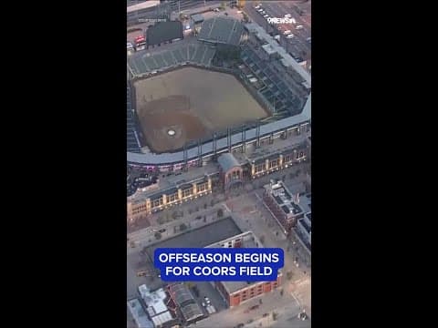 Coors Field removes grass at start of winter offseason