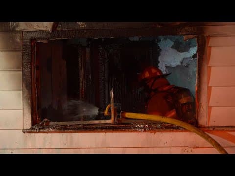 HFD update: Firefighter hurt in house fire that may have been arson