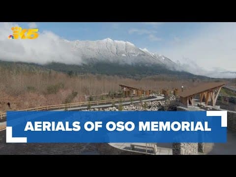 Aerials of Oso Memorial | Remembering the Oso landslide 10 years later