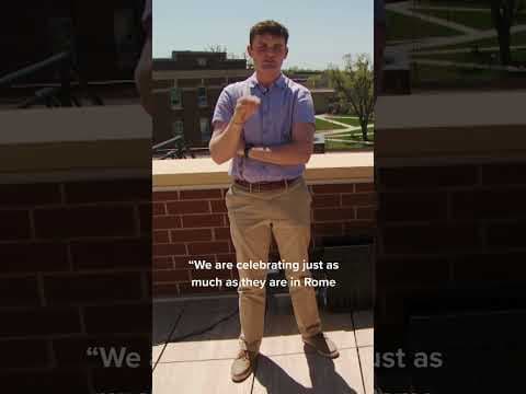 Saint John Vianney College Seminary builds chimney for announcement of new pope