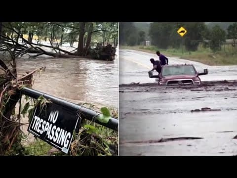 More rain complicates Texas search and rescue efforts from catastrophic flooding