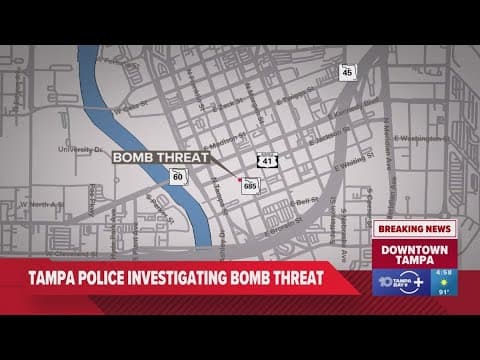 Tampa police investigating bomb threat outside downtown bank