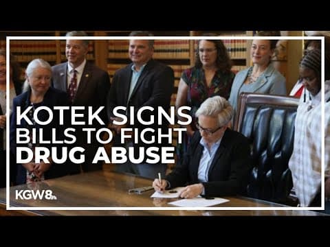 Gov. Kotek signs series of bills aimed at addressing Oregon's behavioral health crisis