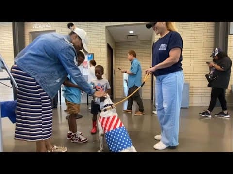 Houston Humane Society brings dogs to Pearland polling location