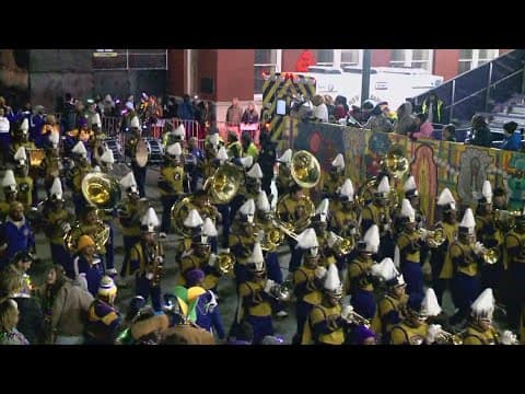 Warren Easton High School Marching Band in Krewe of Cleopatra