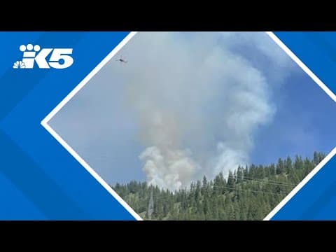 Wildfire burns near Leavenworth; air and ground crews responding