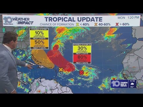 Tracking the Tropics: Updates on Gabrielle and two more systems with a chance of development