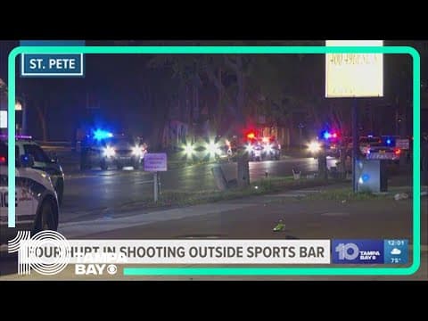 4 hurt in shooting outside St. Pete sports bar on Easter Sunday