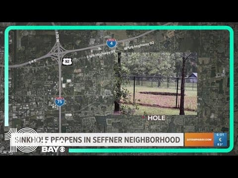 Sinkhole that killed man reopens in Seffner neighborhood