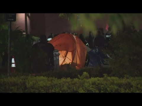 Arrests made as police clear George Washington University campus protest