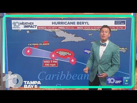 Tracking the Tropics: Hurricane Beryl bears down on Jamaica