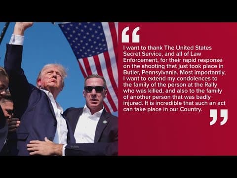 Trump says he was shot in the ear at Pennsylvania campaign rally