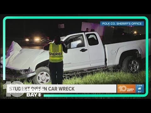 Student dies after crashing truck in Polk County