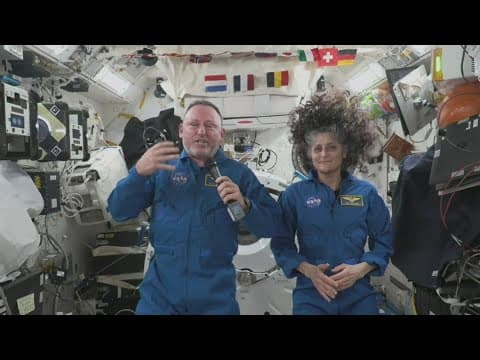 Space crew returns after months in space
