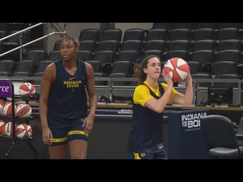 Indiana Fever wraps up morning shootaround ahead of home opener against the New York Liberty