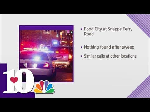 Greeneville Police Dept. says searches reveal nothing suspicious after bomb threat at grocery store