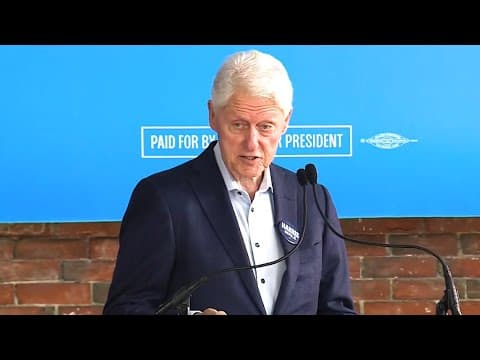 Bill Clinton full speech at campaign rally for Kamala Harris in Maine
