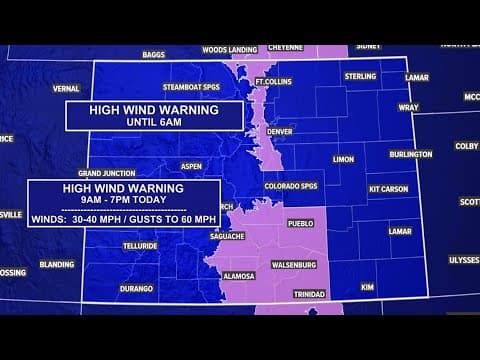 Denver weather: Another windy day ahead