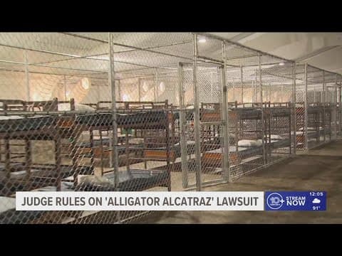 Judge dismisses part of lawsuit over 'Alligator Alcatraz' immigration detention center