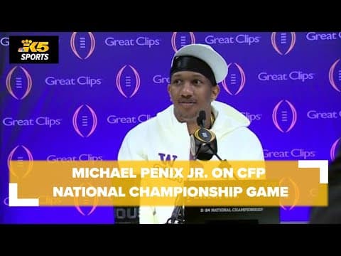 EXTENDED INTERVIEW: UW'S Michael Penix Jr. ahead of CFP National Championship game