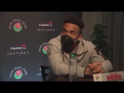 Ohio State running back TreVeyon Henderson | Rose Bowl week