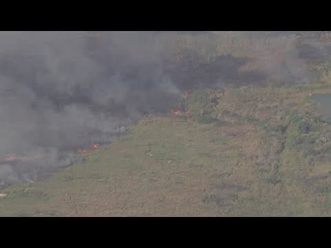 Brush fire burns in Brazoria County as dangerously dry conditions continue