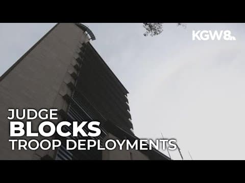 Trump cannot move National Guard troops from any state into Portland, federal judge orders
