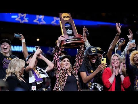 LSU celebrates women's basketball national champions at PMAC