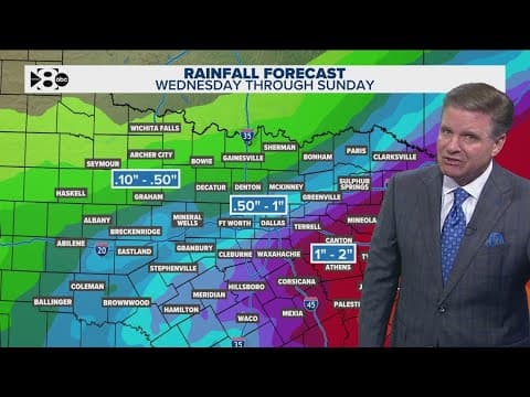 DFW Weather: Rain is back in the forecast on Wednesday