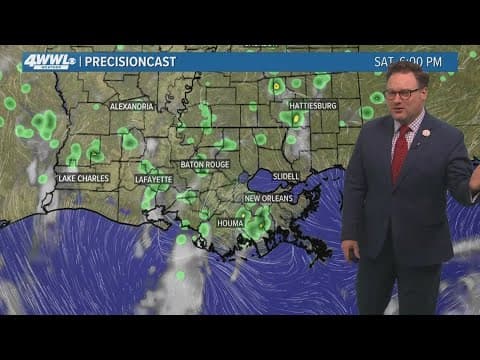 New Orleans 10pm Weather: Chance for showers Saturday