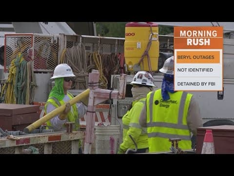 CenterPoint Energy says power should be restored to customers by tomorrow after Beryl