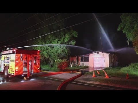 Hillsborough firefighters put out blaze at Brandon home