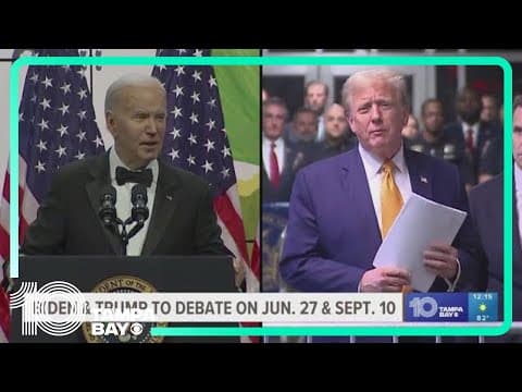 President Biden and former president Donald Trump agree to face off in two debates