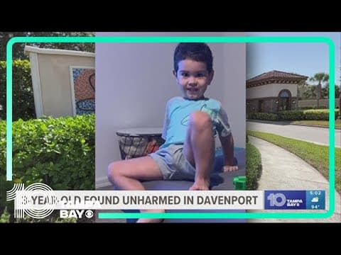 'It is a miracle': Family relieved missing 3-year-old boy who wandered away found safe in Davenport