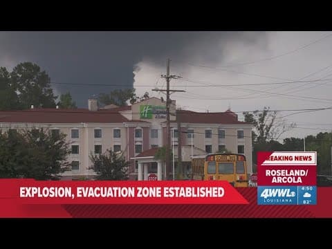 Roseland Plant Explosion: Smoke Rises, Reported Petroleum Smell