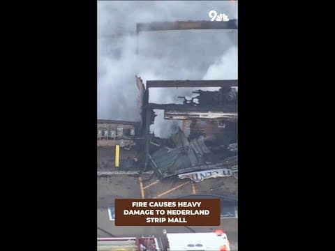Fire damages Nederland strip mall
