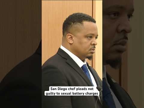 San Diego Chef Geoffrey Cole pleaded not guilty to all charges Monday at his arraignment downtown.