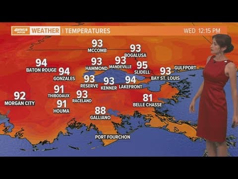 Scorching stretch continues; a few storms around